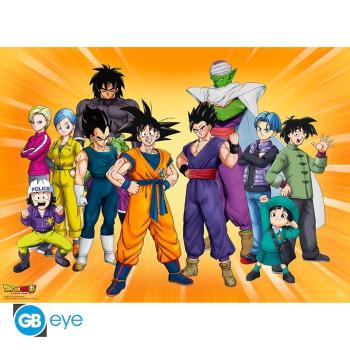 DRAGON BALL HERO - Poster Chibi "Goku's Gruppe"  Goku und alle seine Freunde sind auf diesem Dragon Ball Hero Poster versammelt